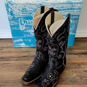 ~DISCONTINUED~ Dusty Rocker NOS Cowboy Boots "Dusty Darlin" Sz 8 Sugar Skull!